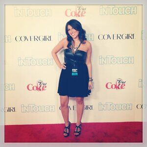 Black Faux Leather Strapless Naven Dress - Size 4